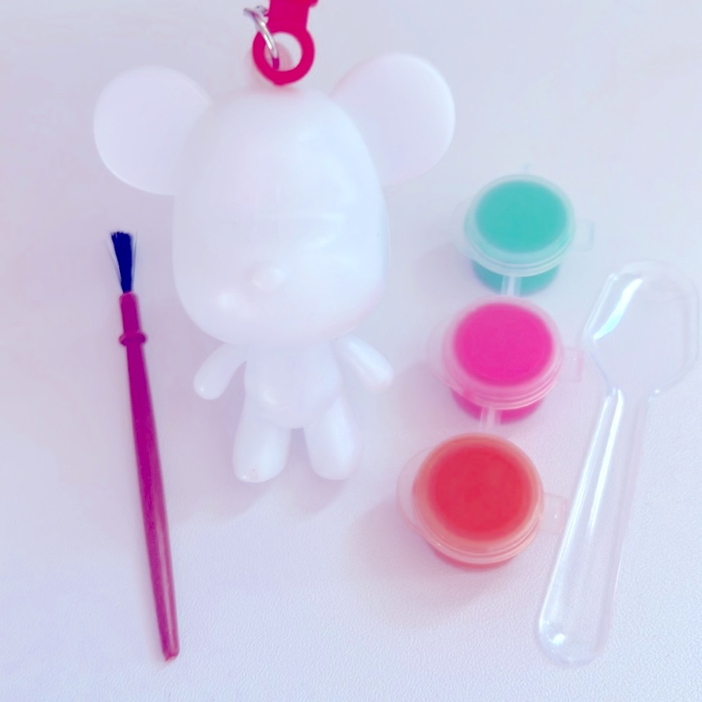 3 Boxes Girls/Boys DIY Fun Paint Bear Painting Keychain For Kids!